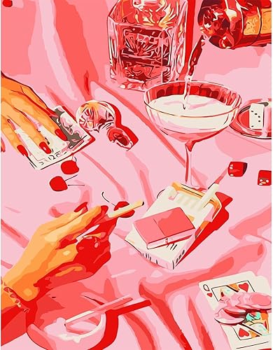 Miniatura 27 de KICHANG Kits de Pintura de Diamante Blanco Retro para Adultos, Arte de Diamante 5D, Kits de Arte de Diamante Redondos de Punto Completo para