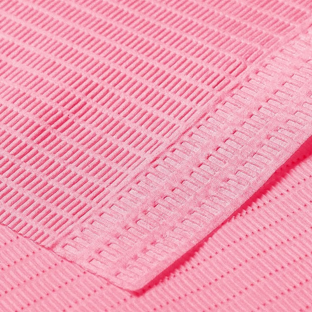 Amira Beauty 50 Pack Dental Bibs Disposable 13" X 18" 3 ply Waterproof Tattoo Bibs Towel Sheet for Piercing Tattoo Table Station, Dental Bib - Disposable Nail Mats - Blue, Purple, Pink