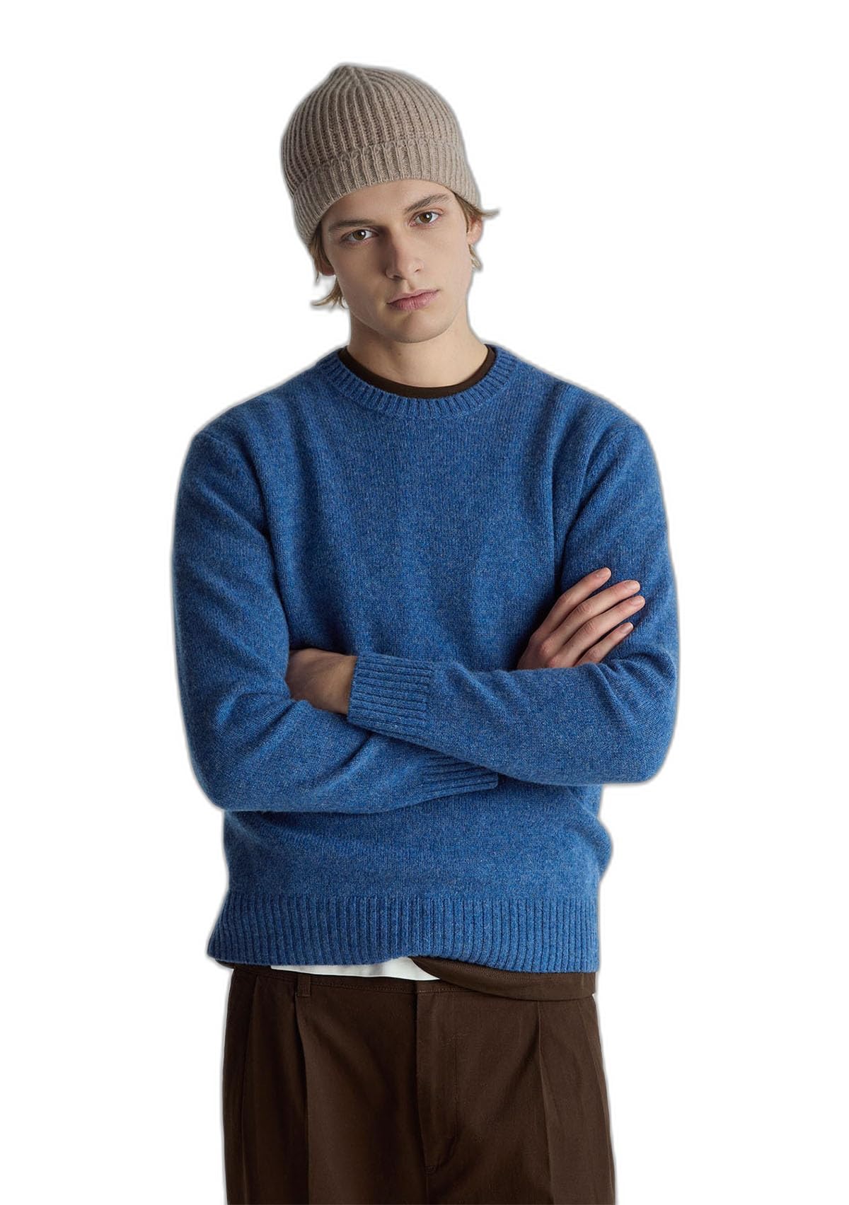 United Colors of Benetton Maglia G/C M/L 103mk1n24 Maglione Uomo (Pacco da 1)