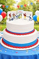 Vista 3 de Cakesupplyshop - Juego de 8 piezas de hockey para decoración de tartas