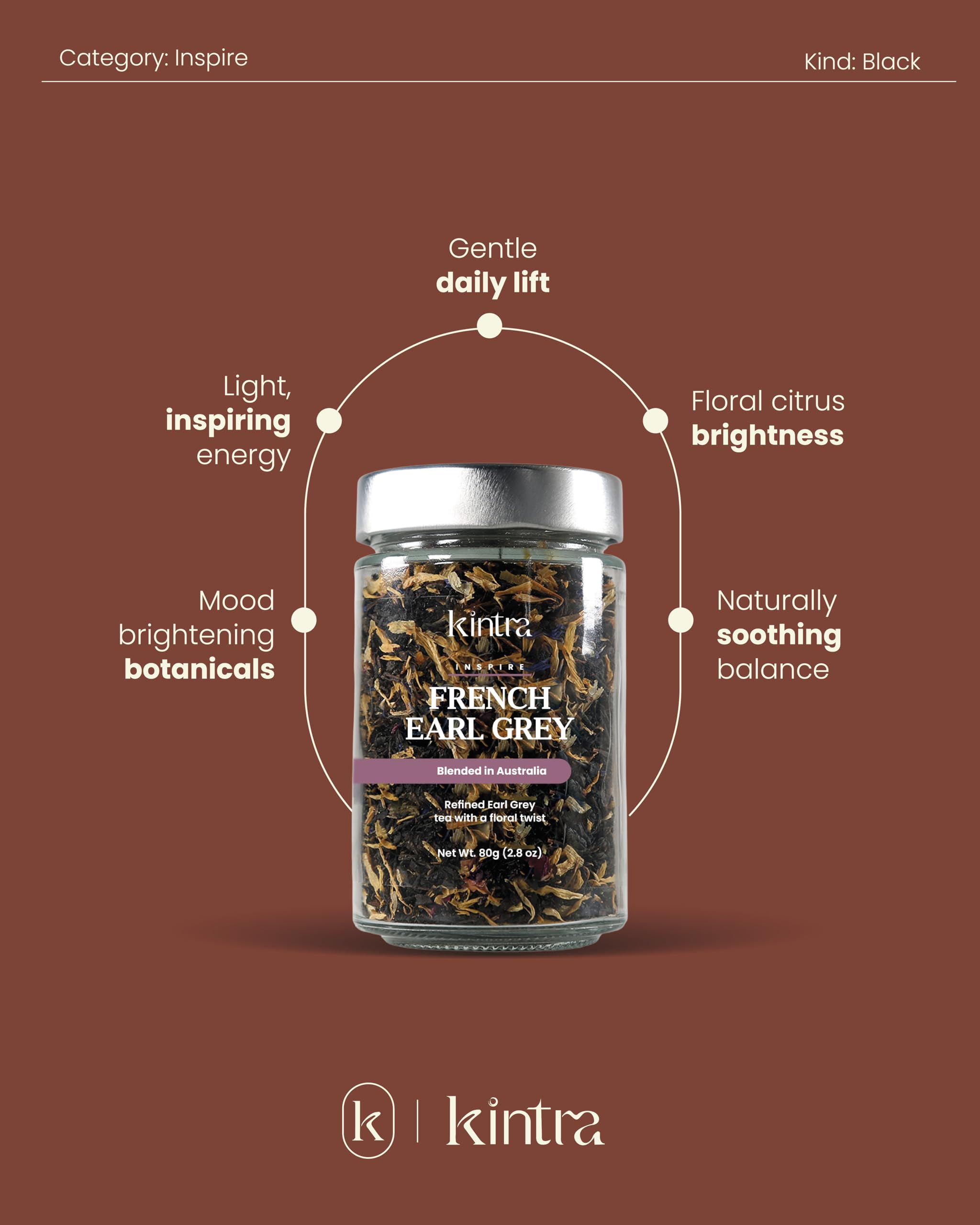 Amazon.com : Kintra Foods Loose Leaf French EarlGrey Herbal Tea