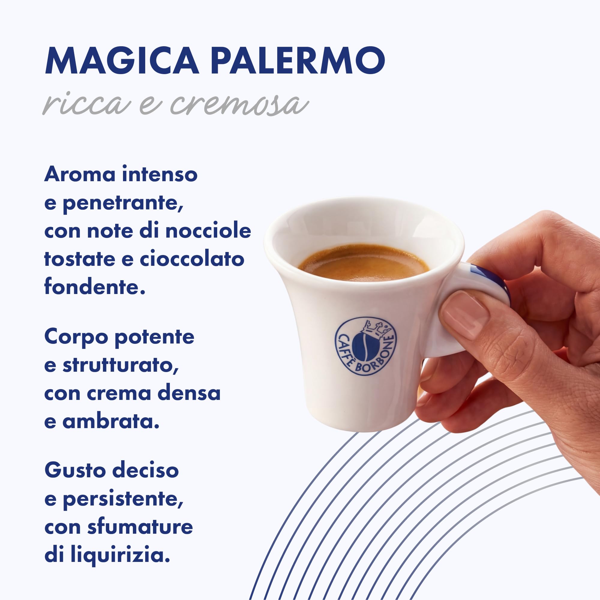 CAFFÈ BORBONE Miscela Magica Palermo - 400 Capsule ALLUMINIO (40 confezioni da 10) - Compatibili con le Macchine ad uso domestico