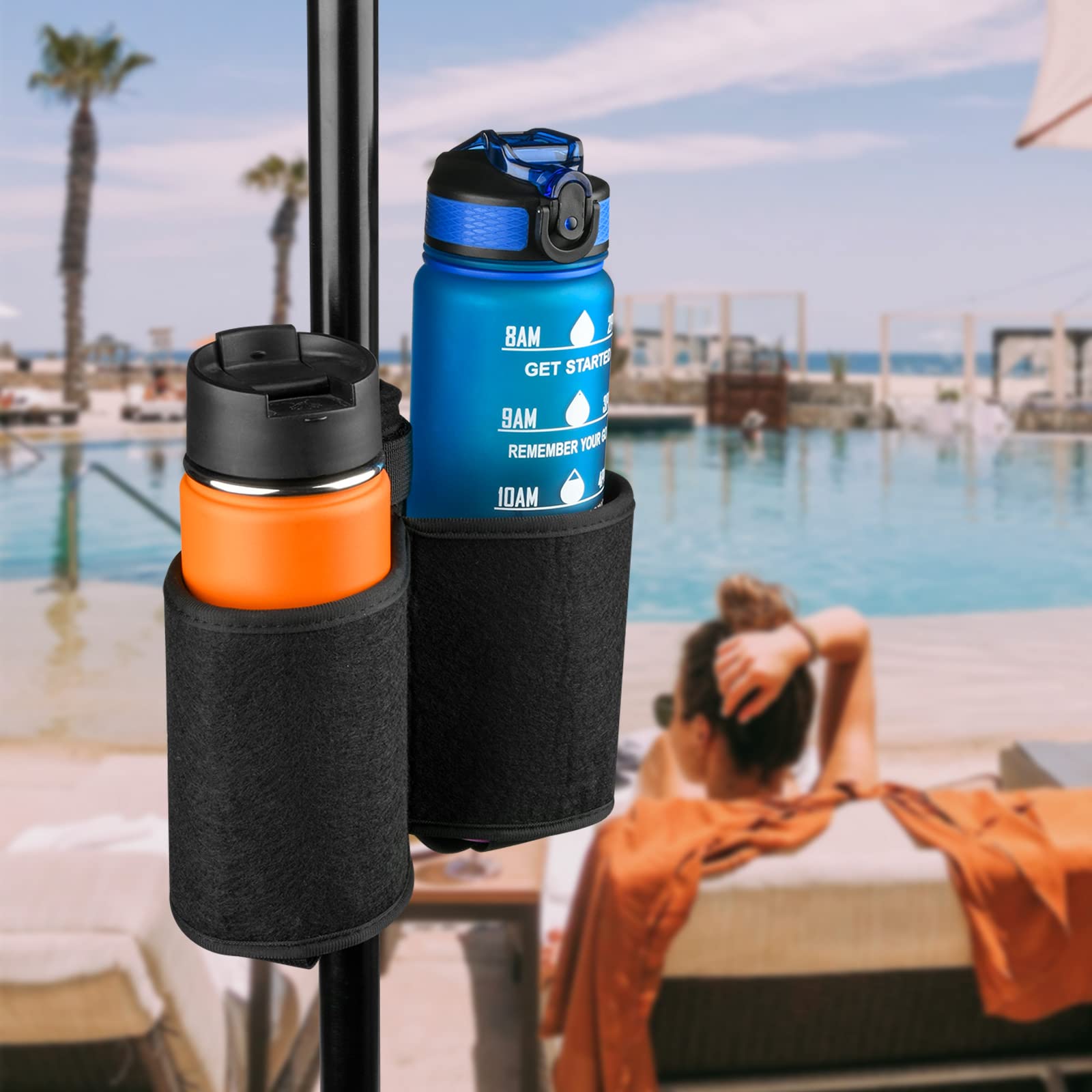 Porte-gobelets de plage avec ouvre-bouteille | Fournisseur de cadeaux personnalisés, épingles, médailles, pièces et souvenirs