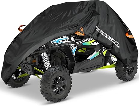 NEVERLAND UTV Cover 2-3 Seater - Heavy Duty Side by Side Cover Waterproof Outdoor Compatible with Polaris Ranger RZR Yamaha Wolverine Can-Am Defender Honda Kawasaki Teryx Textron Off Road Wildcat