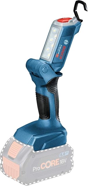 Bosch Professional 18V System GLI 18V-300 cordless LED light (max. brightness level of 300 lumens, excluding rechargeable batteries and charger, in cardboard box)