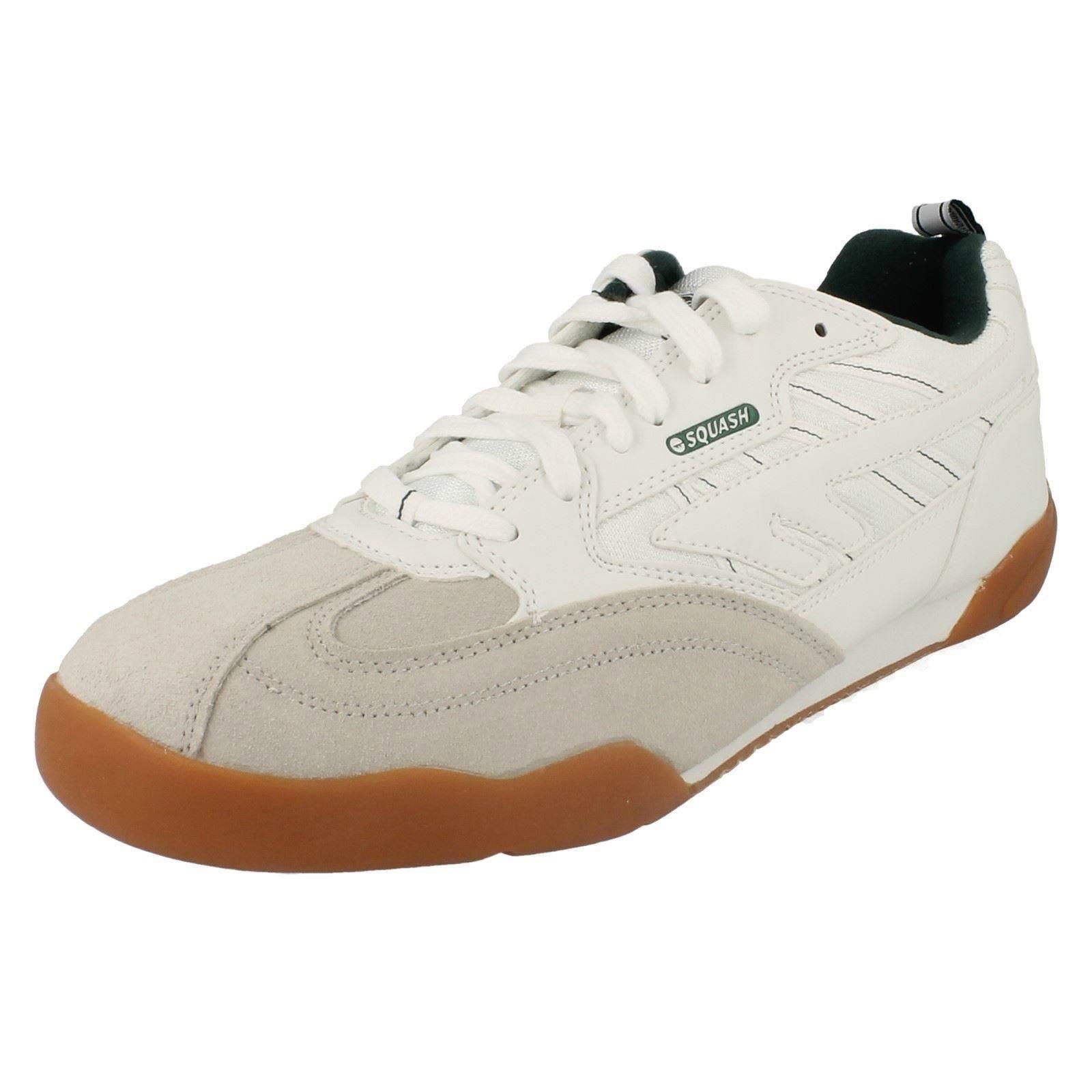 Hi-Tec Mens Trainers Squash Classic White/Dark Green Size 14