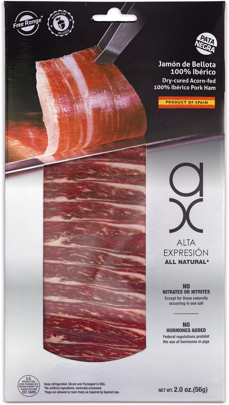 ACORN-FED 100% IBERICO HAM // JAMON 100% IBERICO DE BELLOTA (2 Oz each) BY COVAP (4)