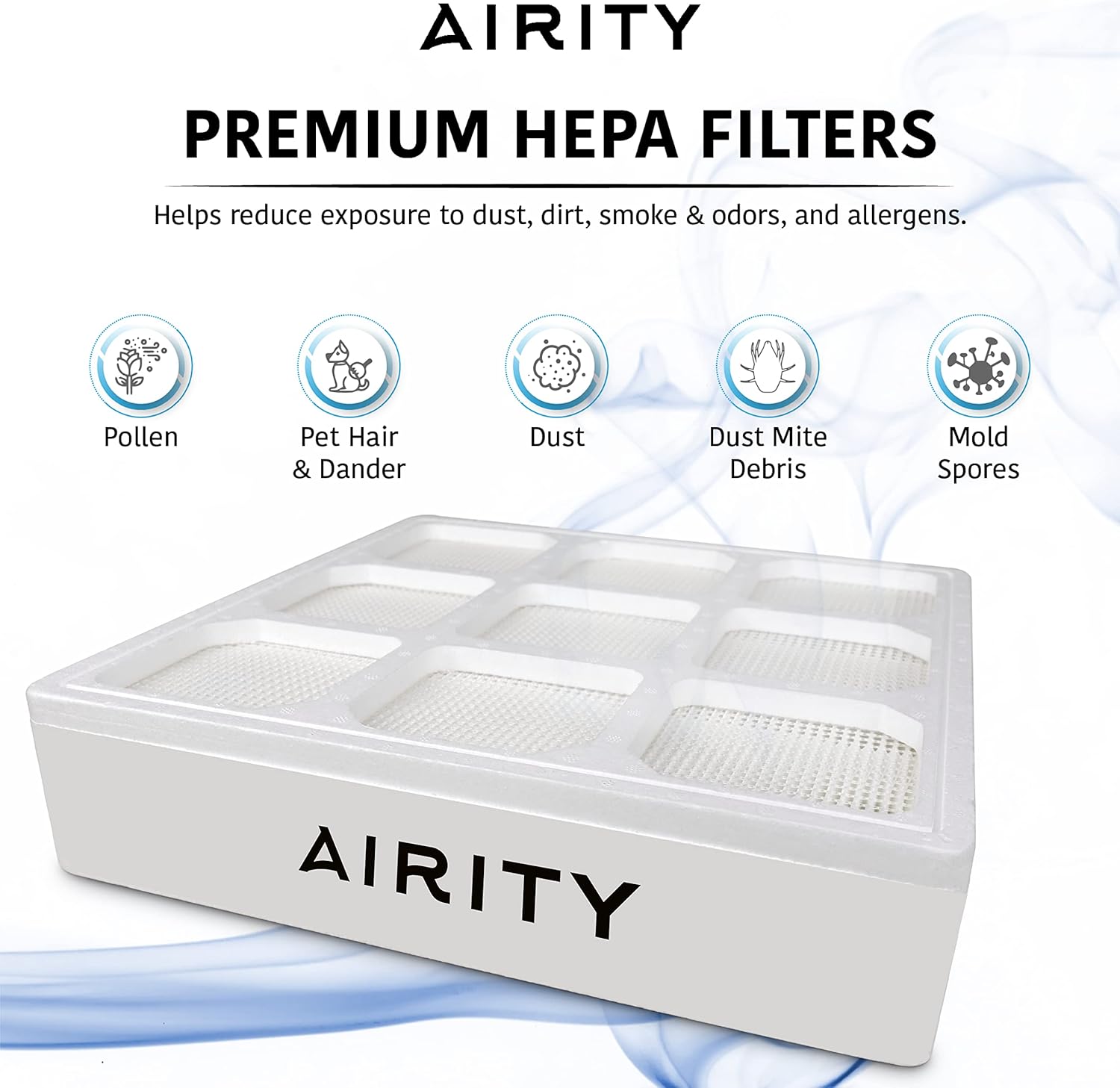 Airity Replacement Filter For IQAir PreMax Filter (F8) | Captures Allergens, Pet Dander, Pollen, Dust & Smoke
