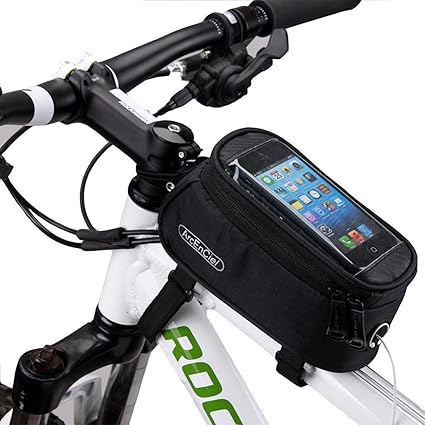 Amazon Arcenciel Japan自転車フレームバッグ 5 5インチフロントバッグ Iphone6 8s対応 Type1 サドルバッグ フレームバッグ