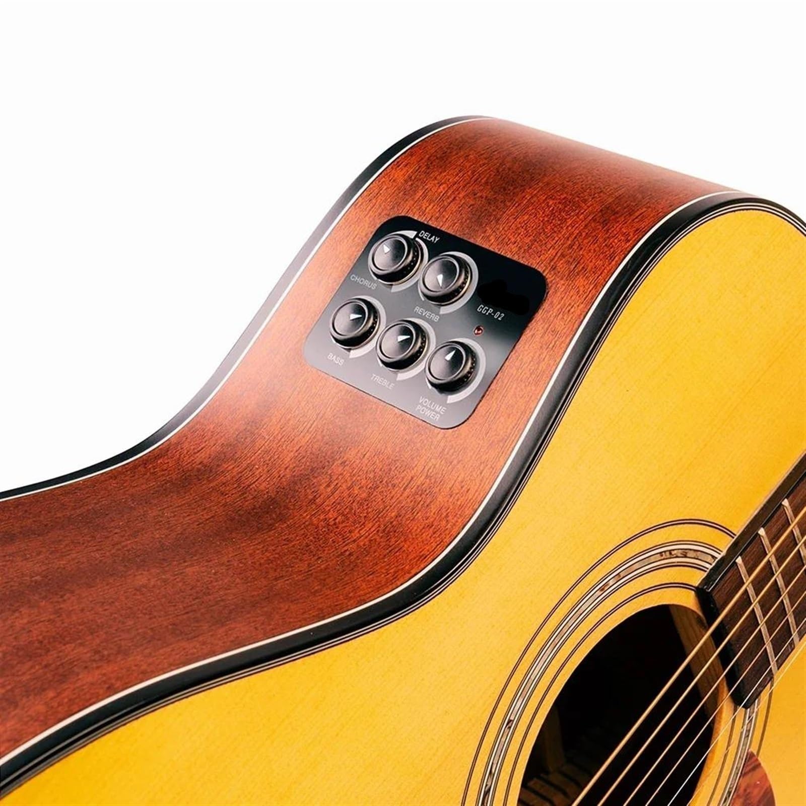 Pickup per strumenti ad arco Pickup Per Chitarra Acustica Preamplificatore Pickup Piezoelettrico Ritardo Di Riverbero Pickup Per Effetti Chorus Parti E Accessori Per Chitarre Folk