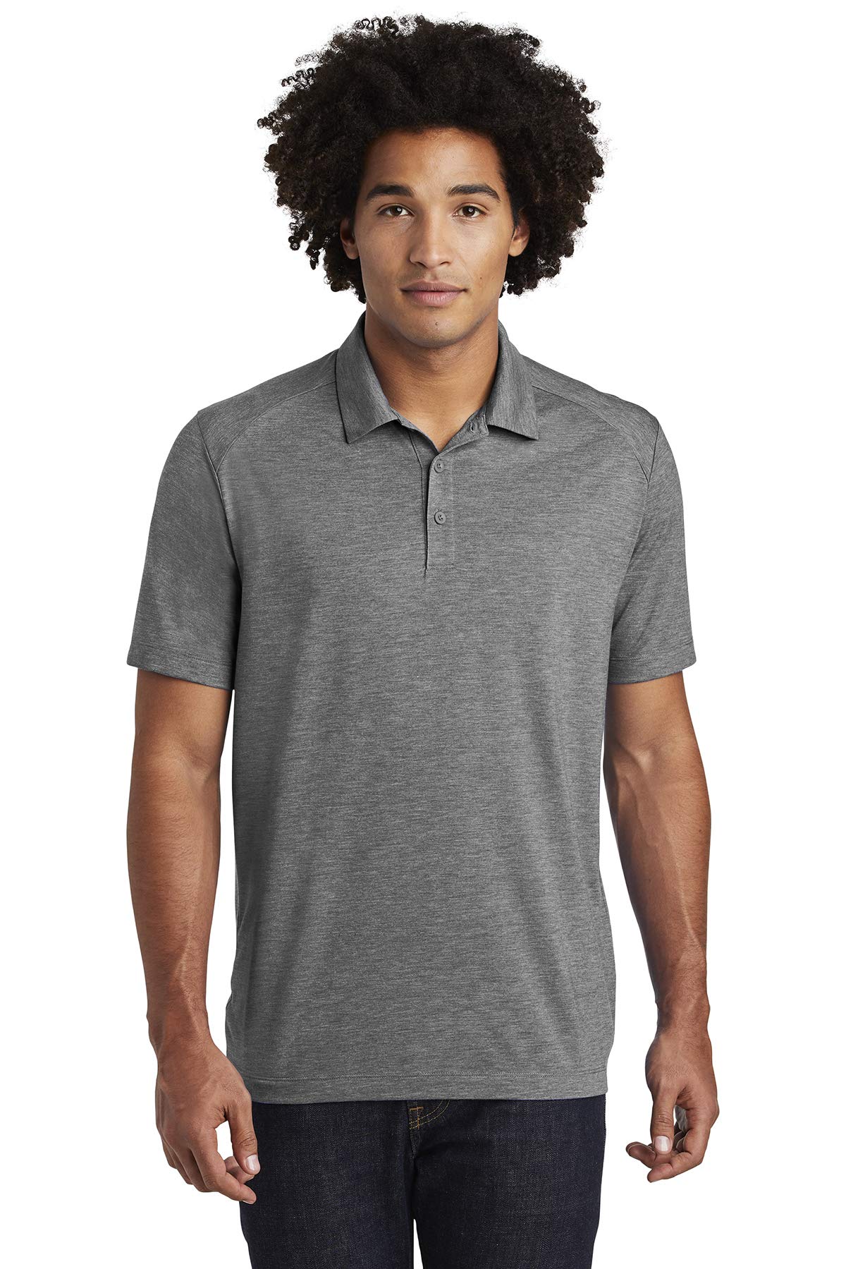 SPORT-TEKUnisex PosiCharge Tri-Blend Wicking Polo | Lightweight Short Sleeve Collared Shirt for Men & Women, Casual Fit Top