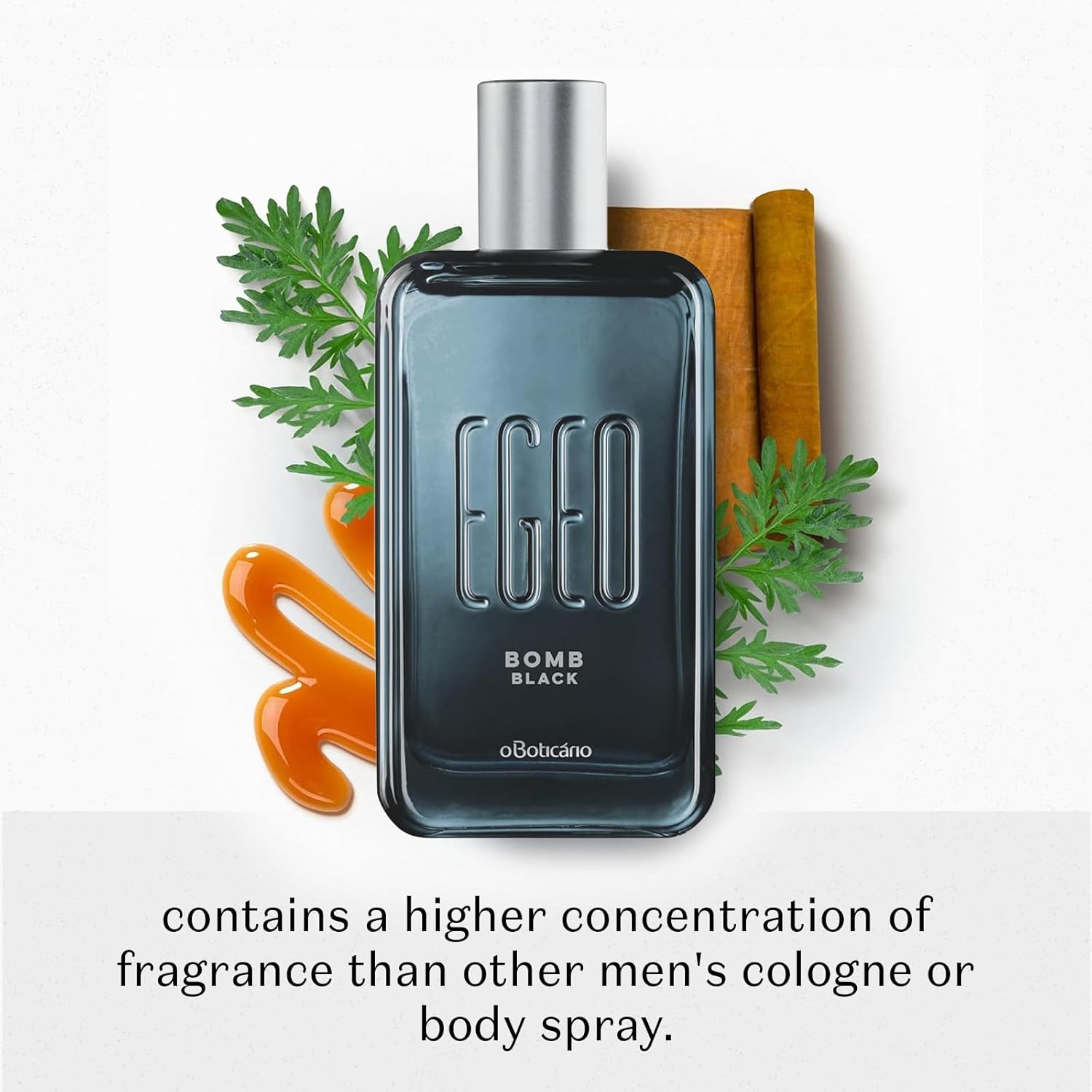 O BOTICARIO Egeo Bomb Black Eau de Toilette, Long-Lasting, Caramel & Leather, Men's Cologne Fragrance, 3 Ounce - Image 4