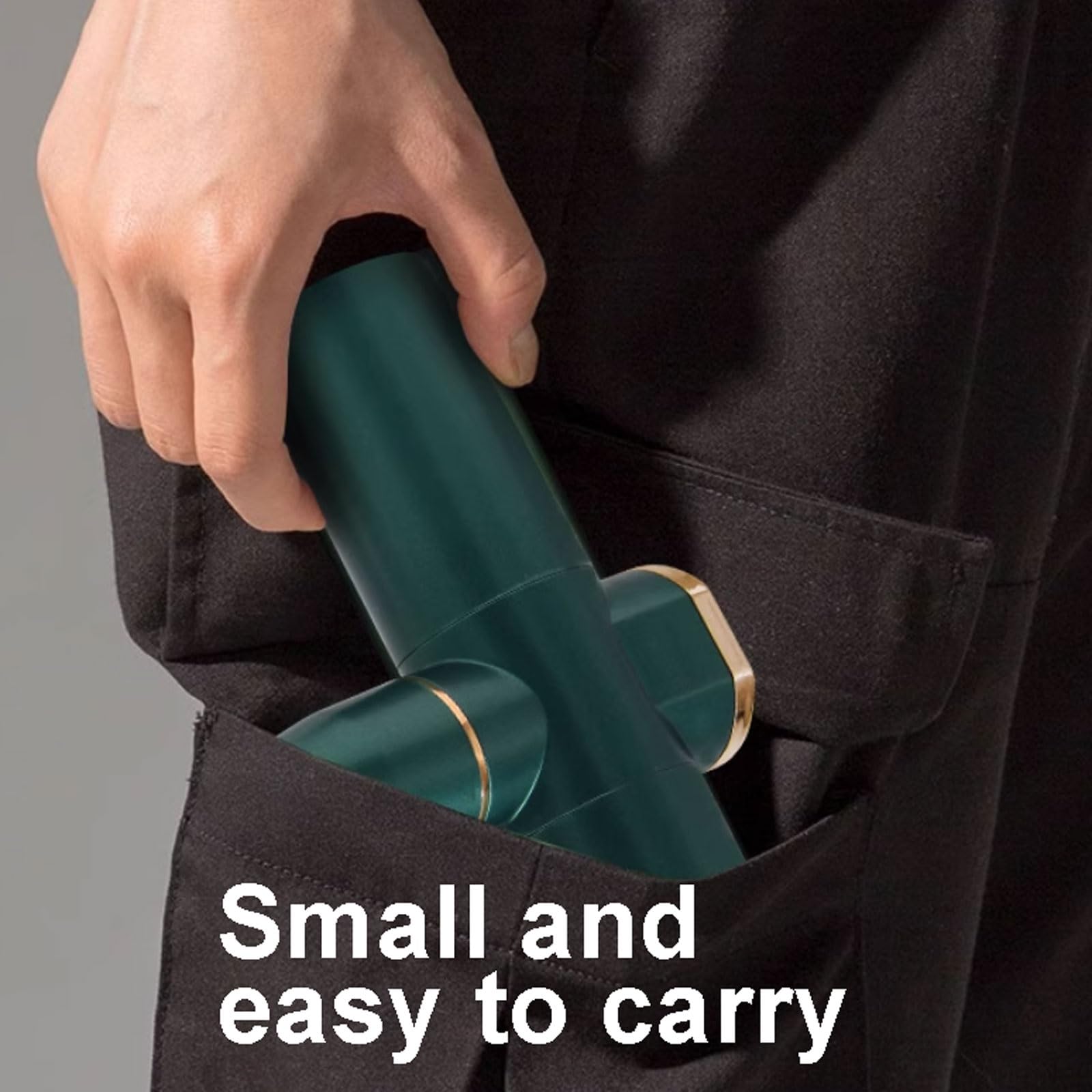 Silenciar Pistola de masaje de plástico con 4 velocidades, silenciosa, de bolsillo, for tejido profundo, for cuerpo, piernas, hombros y espalda. pequeño(Groen)