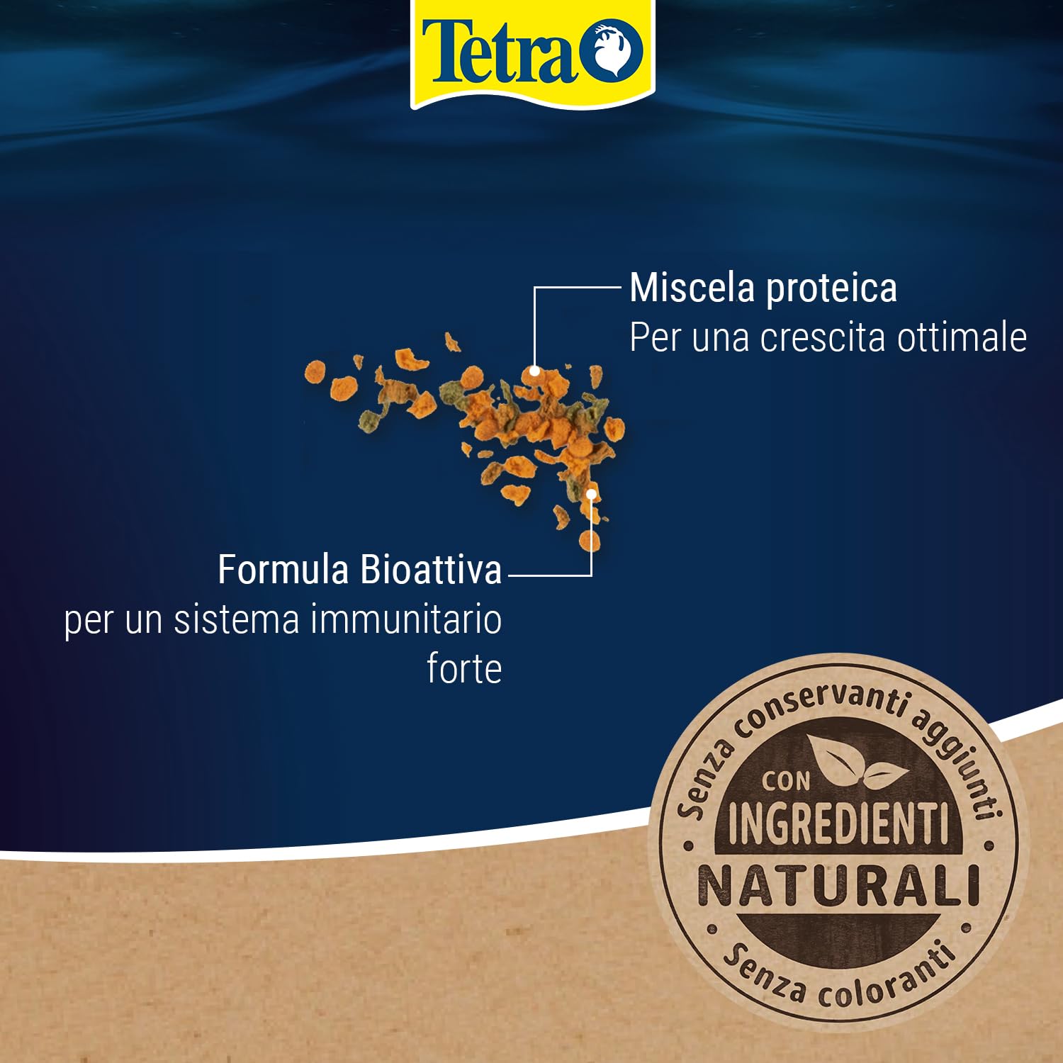 TetraMin XL Granules - Mangime per pesci a lento affondamento per pesci ornamentali di grandi dimensioni nello strato d'acqua centrale dell'acquario, lattina da 250 ml