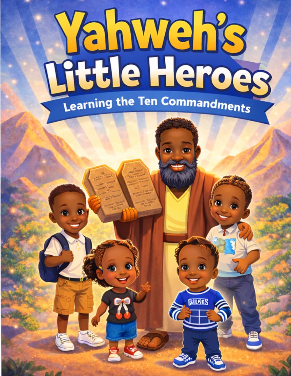 Yahweh's Little Heroes Learning The Ten Commandments: Learning the Ten Commandments Bible lessons for Children Fun Guide for kids to Learn the 10 Commandments