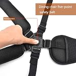 Universal 5 Point High Chair Straps,Adjustable Baby Safety Harness Strapswith Shoulder Pads and Guarding Pad for Pushchair/Stroller/Pram/Buggy