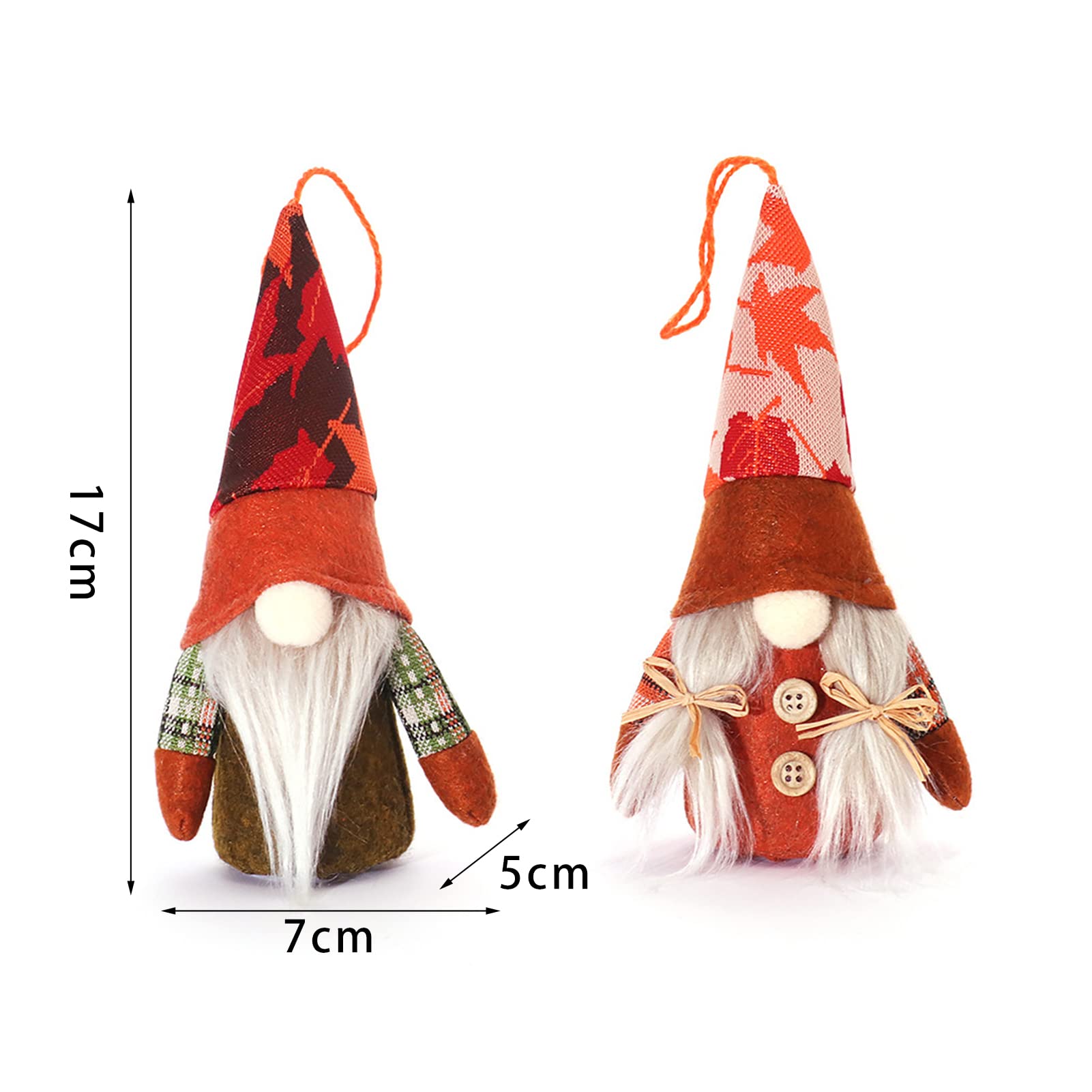 2 Pièces Lutins Décoratifs D'Automne - Gnomes Tournesol En Peluche Pour Thanksgiving Et Halloween