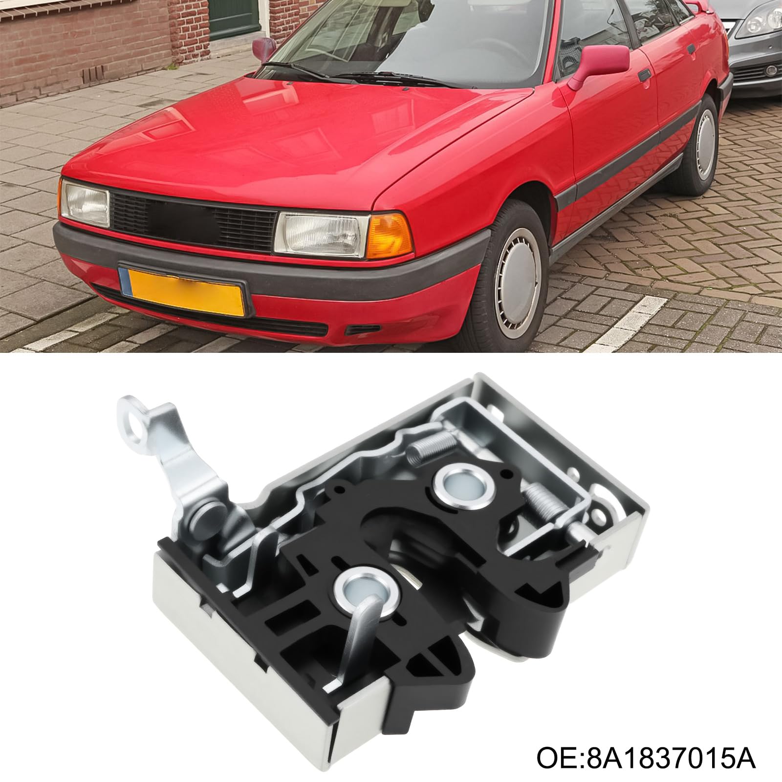 EMSea Actionneur de Serrure de Porte Avant Gauche 8A1837015A Compatible avec Audi 80 B3 (1986-1991) Et B4 (1991-1995)