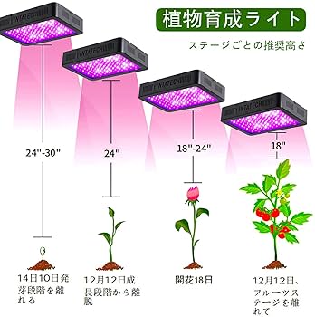【すー】LED Grow Light フルスペクトル 植物育成用 Amazon.co.jp: JCBritw 植物育成ライトLED フルスペクトル