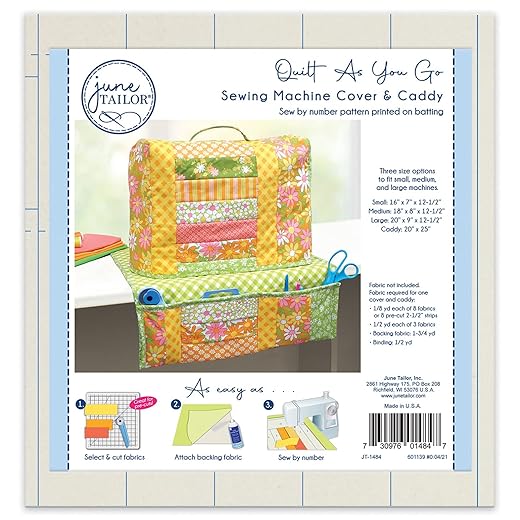 June Tailor Inc Quilt As You Go Sewing Machine Cover/Caddy