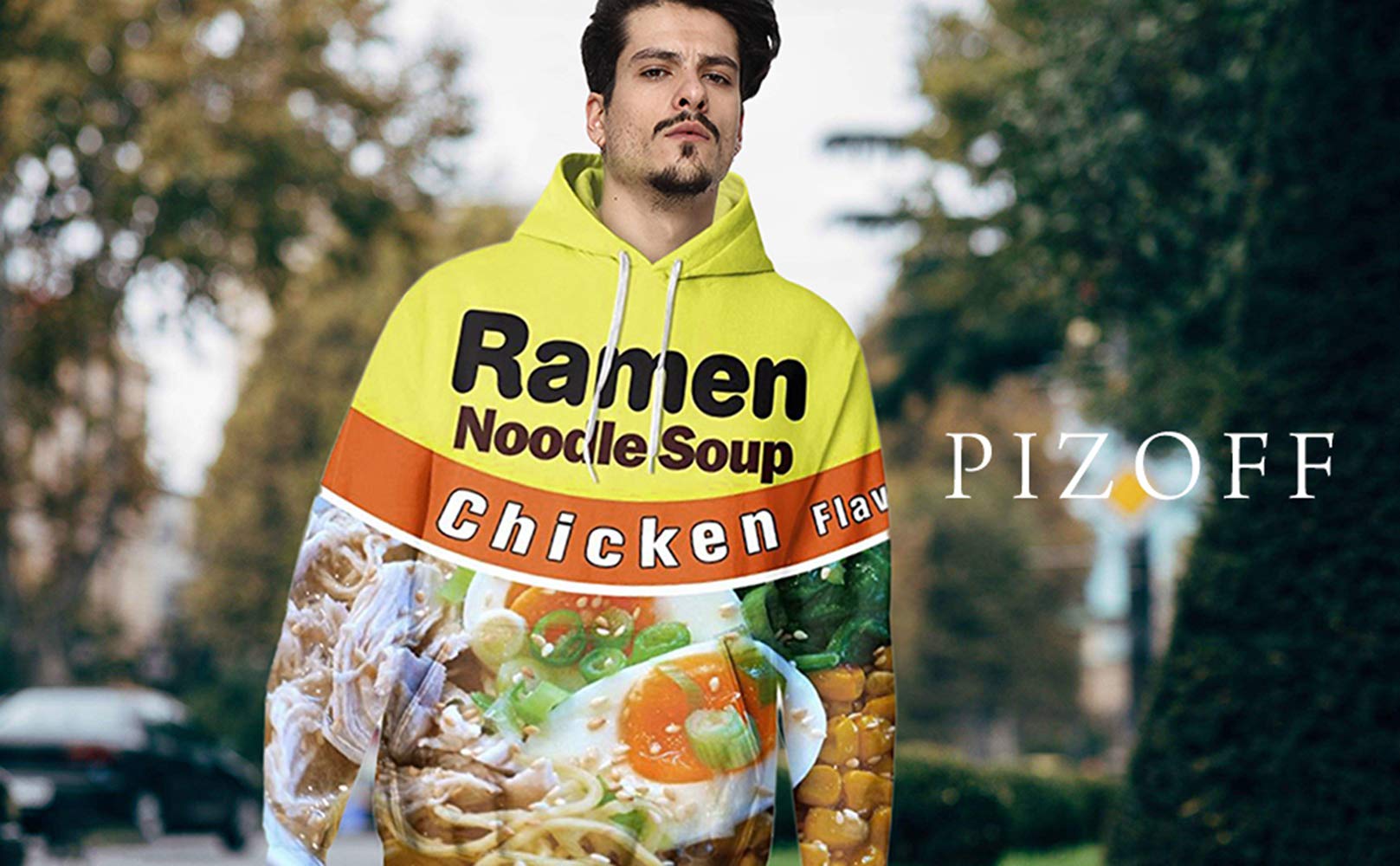 Pizoff Ramen Noodle Hoodie Pizoff Unisex Ramen Noodle Hoodie
