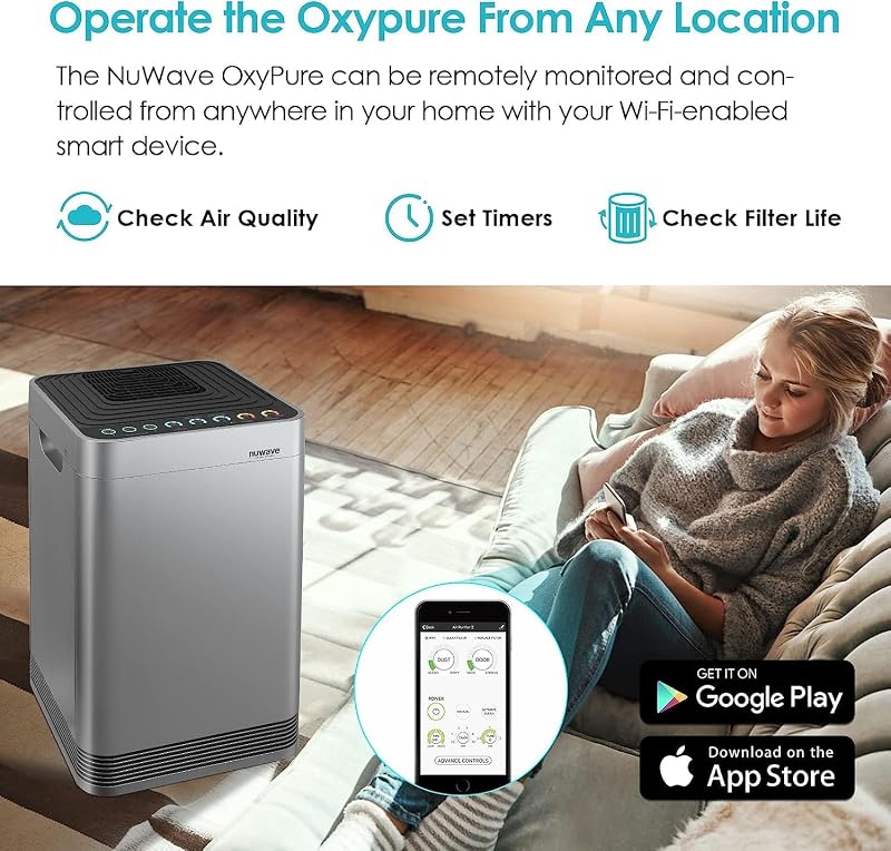 Nuwave OxyPure Ultra Clean Air Purifier for Extra Large Room, Office image 6