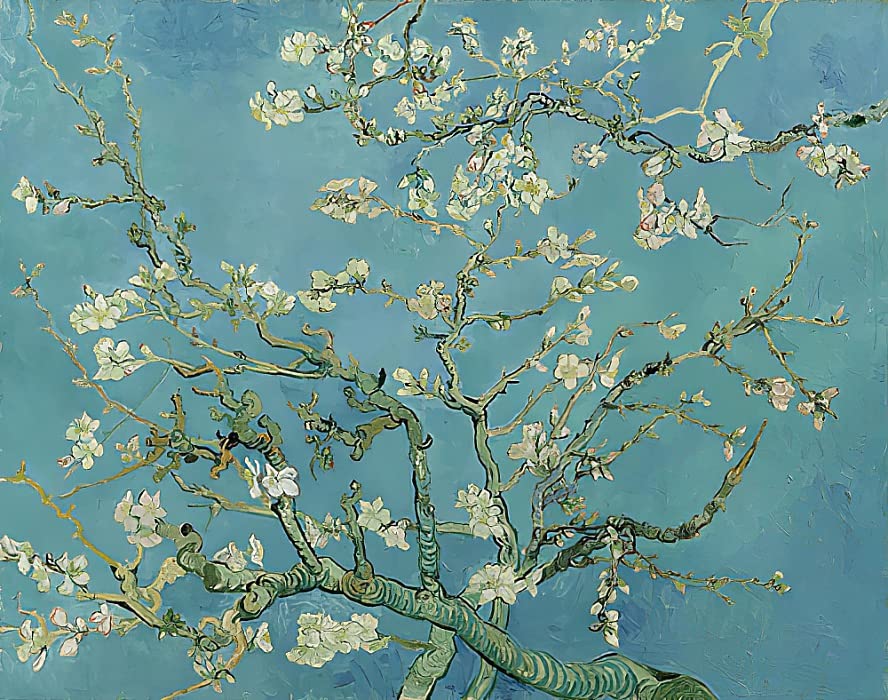 Affiche impression prints toile peinture murale Mandelblüte Van Gogh salon 60x90