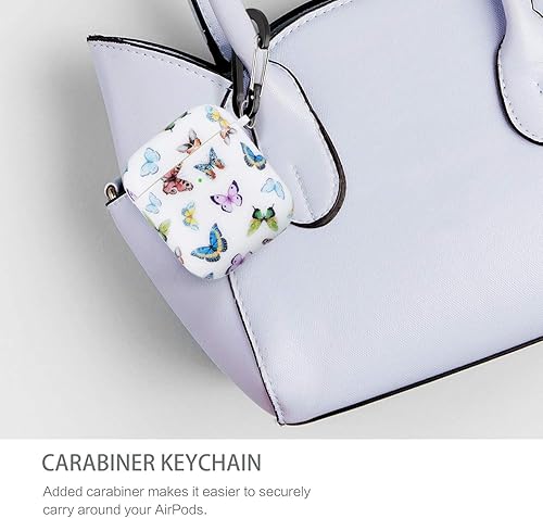 Vista 53 de Cutebricase Funda para Airpods, Paris Tower Airpod Funda protectora rígida para Apple AirPods 2 y 1 con llavero compatible con carga inalámbrica