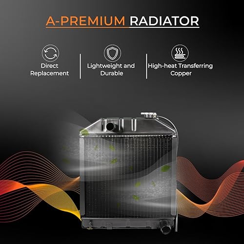 Miniatura 5 de Radiador para Ford Tractor 2000 2600 3000 3400 3500 4000 4100 4400 compatible con FordNew Holland 2000 Series 3 Cyl 65-74 2300 230A 231 2310 233 234