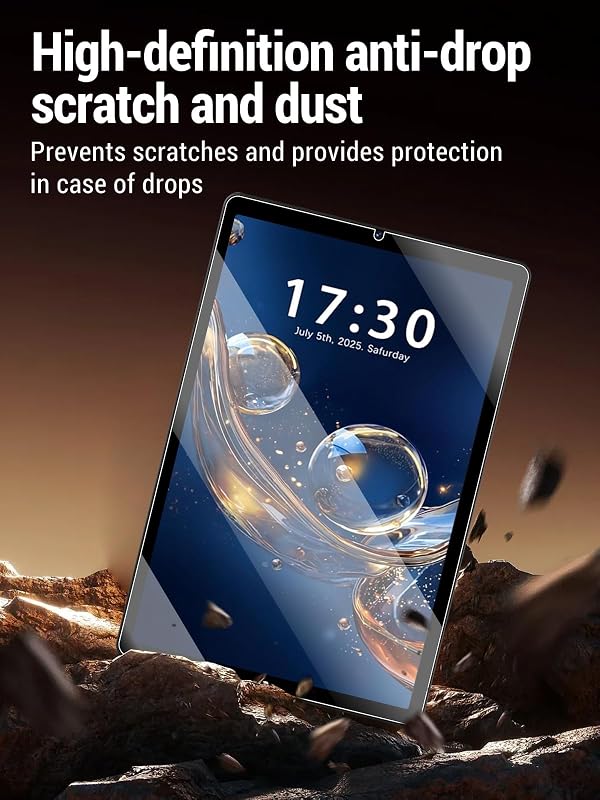 ZBAGUG Screen Protector for Ruufuuxy (8.7 Inch) Android 15 Tablet,9H tempered glass,drop-proof,scratch-proof,bubble-free,2 Pack by ZBAGUG - Used condition - Image 4