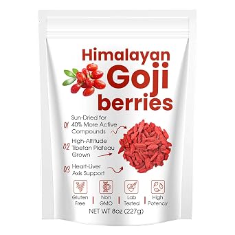 Organic Himalayan Goji Berries,10,000 Mg Equivalent 1PCS