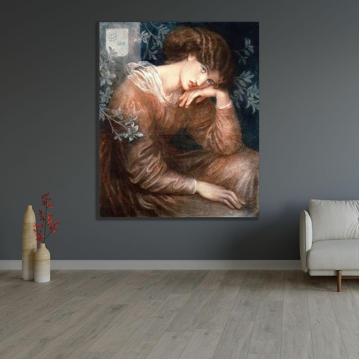 ArtDirect Reverie Unframed Art Print Giclee Poster by Rossetti, Dante Gabriel - Ready for Framing with Customization Sizes 8x10, 11x14, 16x20, 24x29, 36x44, and 48x59 Inches