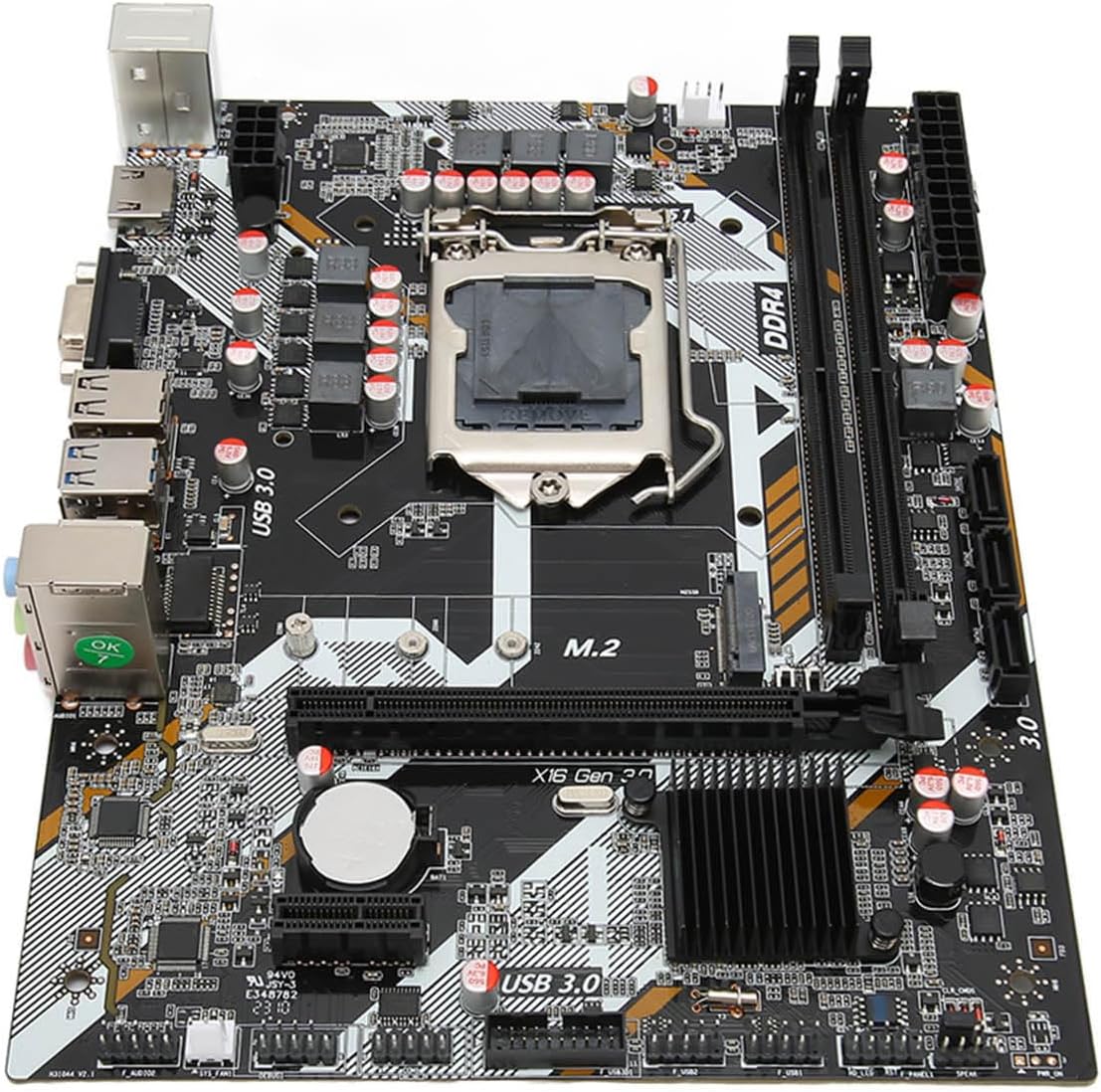 Vikye Intel LGA 1151 Motherboard,ATX Computer Motherboards for Desktop PC,Support DDR4 Dual Channel PCIE 16X Gen 3.0 Slot NVME M.2 for Intel 6 7 8 9 Generation for Core I3, I5, I7