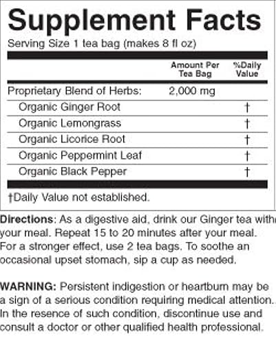 Miniatura 2 de Té de jengibre orgánico Yogi Teas 16 unidades (paquete de 3)