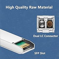 Vista 6 de Transceptor SFP+ 10GBase-LR, módulo LC dúplex SFP+ monomodo 10G, compatible con Cisco SFP-10G-LR, Ubiquiti UF-SM-10G, Meraki MA-SFP-10GB-LR