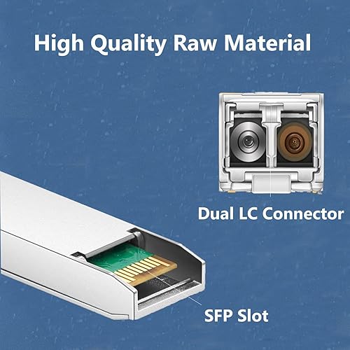 Miniatura 6 de Transceptor SFP+ 10GBase-LR, módulo LC dúplex SFP+ monomodo 10G, compatible con Cisco SFP-10G-LR, Ubiquiti UF-SM-10G, Meraki MA-SFP-10GB-LR