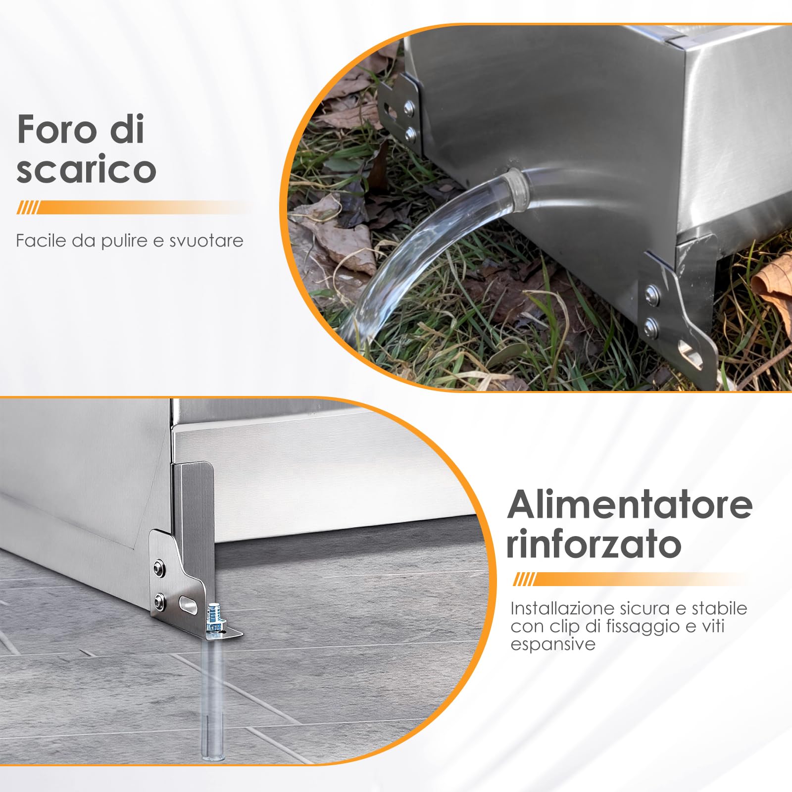 50 Litri Abbeveratoio con Galleggiante 1/2 Pollice, Abbeveratoio Automatico con Kit di Connessione, Abbeveratoio a Galleggiante con Supporti, Abbeveratoio per Cavalli,Capre,Pecore,Cani