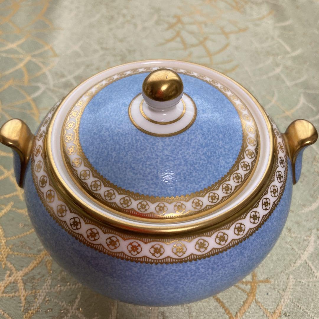 未使用ウェッジウッド ユーランダーパウダーペールブルー27cmプレート