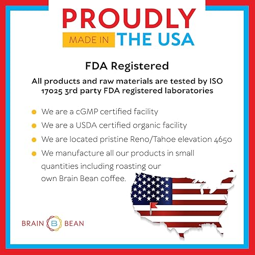 Miniatura 2 de Brain Basics Astaxantina ultra pura, 12 mg de astaZina con 6 mg de vitamina E. Sin OMG, suplementos de astaxantina sin gluten para memoria,