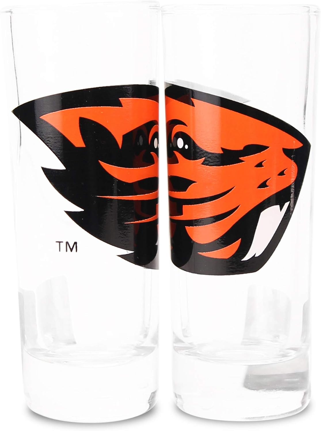 Boelter NCAA Color Team Logo 2oz Cordial Shot Glass 2-Pack (Auburn Tigers) : Sports & Outdoors
