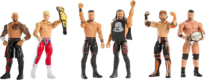 Set 2 Figuras de Acción WWE WWE Main Event Showdown 6 pulg miniatura 5
