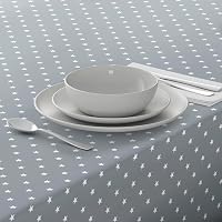Home Direct Vízálló Terítő Négyzet 140x180 cm Csillag Mintás Szürke 2