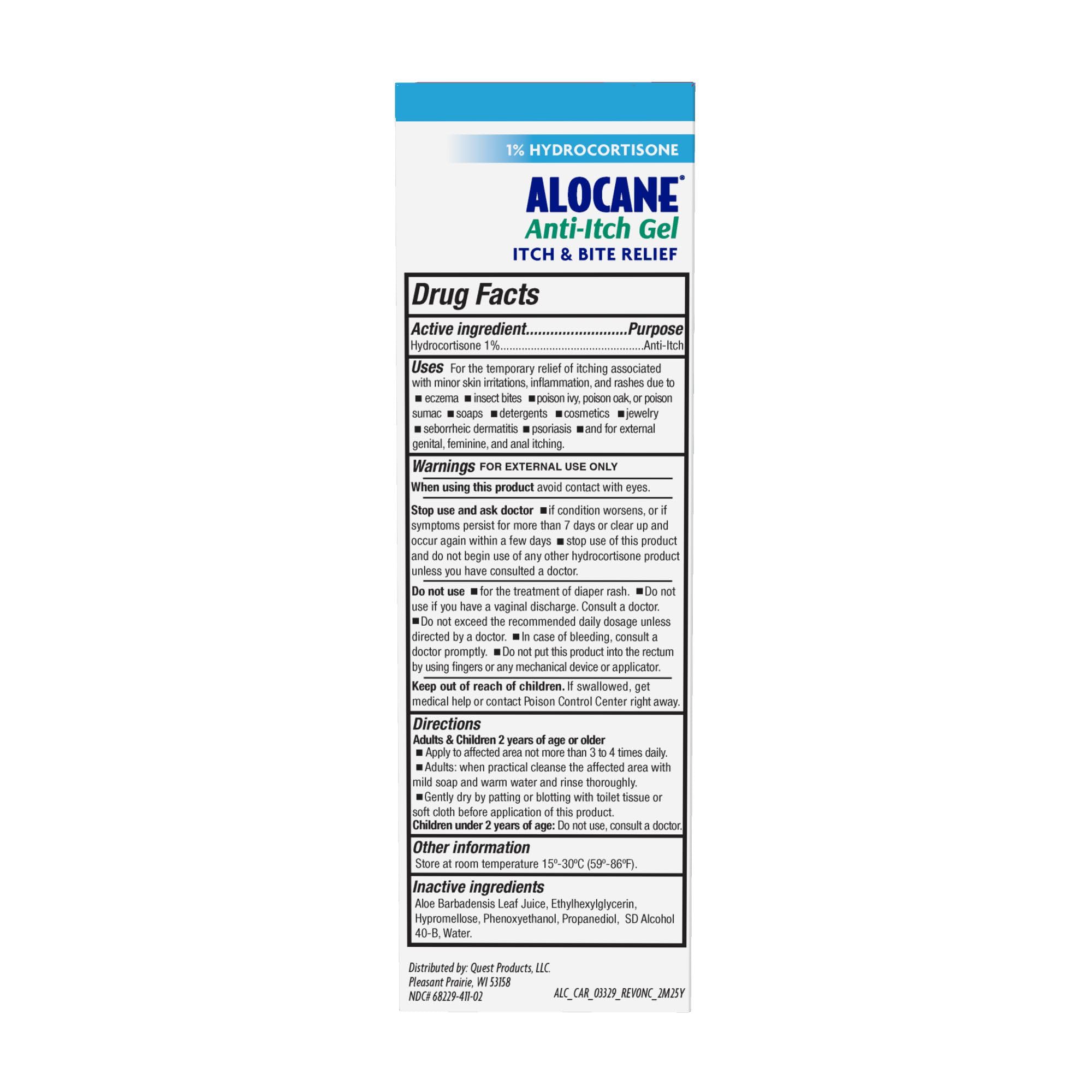 ALOCANE Anti Itch Gel, Max Strength 1% Hydrocortisone, Itch and Bite Relief — Amazon image 2