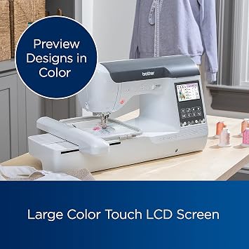 Brother SE2000 Computerized Sewing and Embroidery Machine (SE2000 + Pacesetter 6pc Bundle) 6-Piece Thread Set, 20 Bobbins, 100-Piece 75/11 Embroidery Needles, Stabilizer Roll