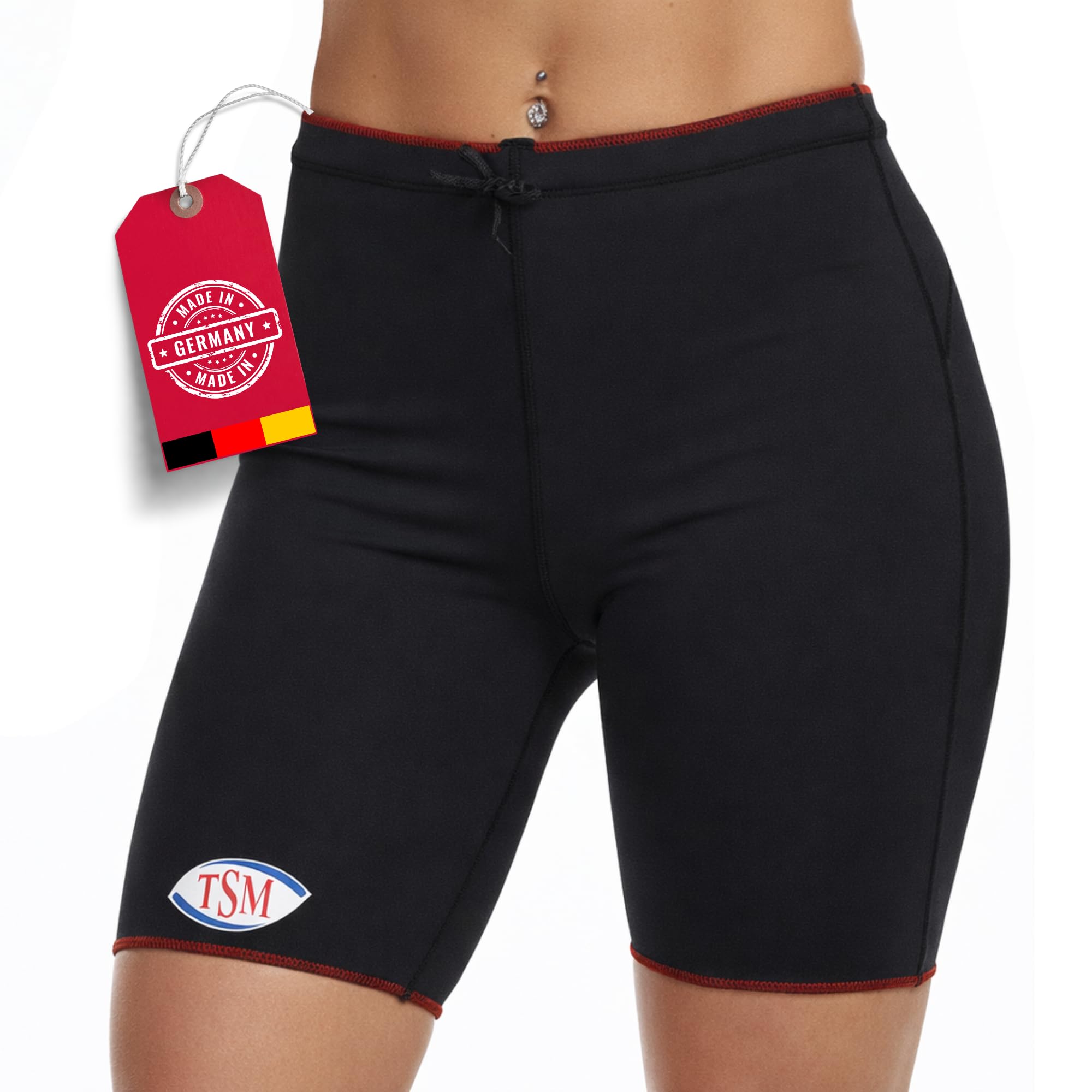 TSM Fitnesshose aktiv | Unisex Fitnesshose mit Neopren-Isolierung | Schutz vor Unterkühlung, Muskelfaserrissen & Adduktorenzerrungen | Sport- & Trainingshose für Prophylaxe | Größe S
