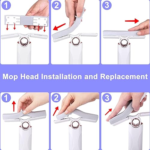 Miniatura 6 de Mini trapeador, mini trapeador portátil 2023, mini fregona portátil adecuada para limpieza de vidrio de cocina, dormitorio, baño y mesa