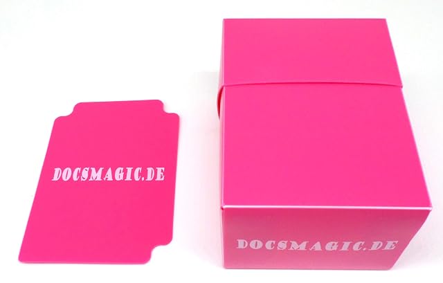 Foto 2 de 5 de docsmagic.de 4 x Deck Box Full Pink + Card Divider - Caja Rosa - PKM YGO MTG