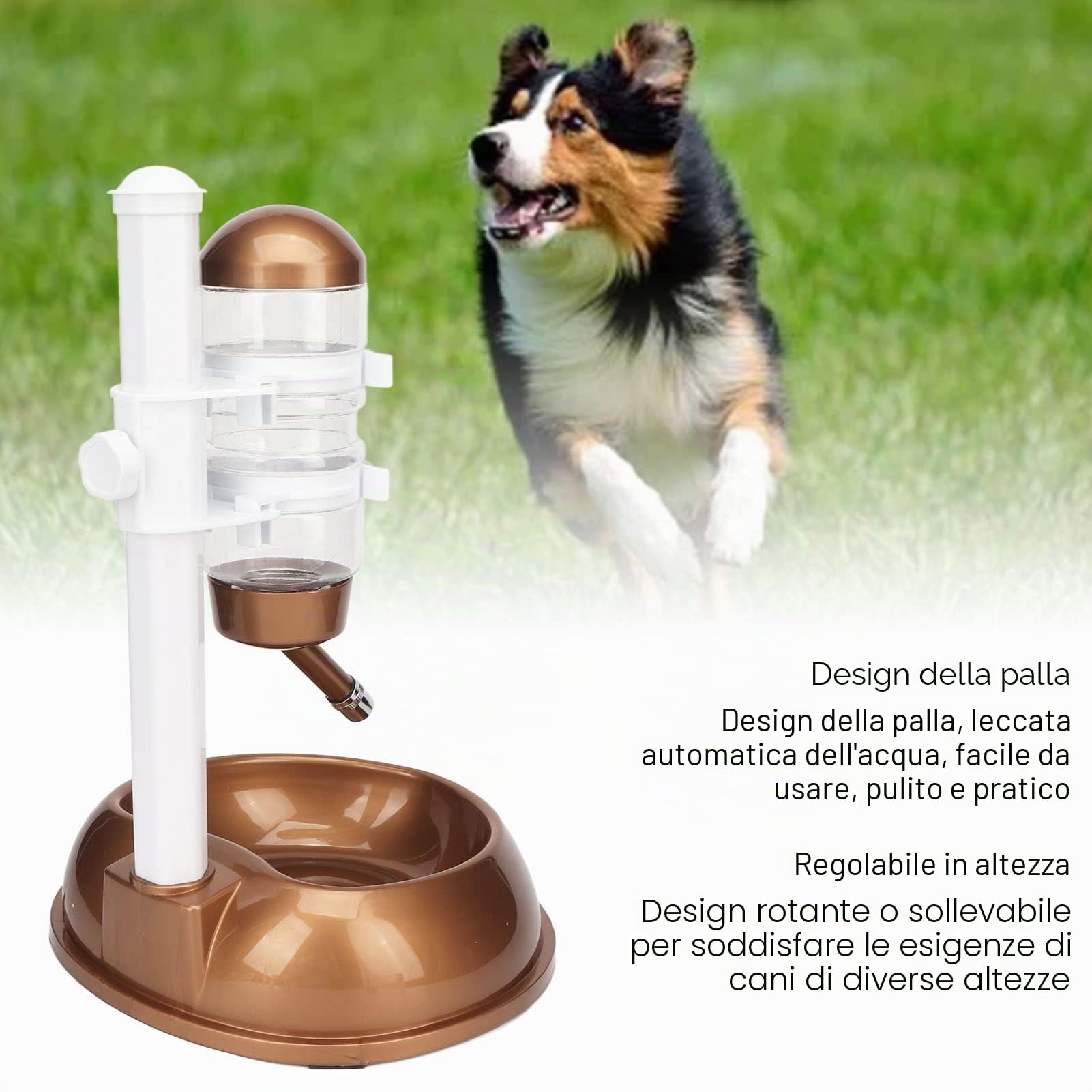 HEEPDD Abbeveratoio per Cani, Altezza Regolabile