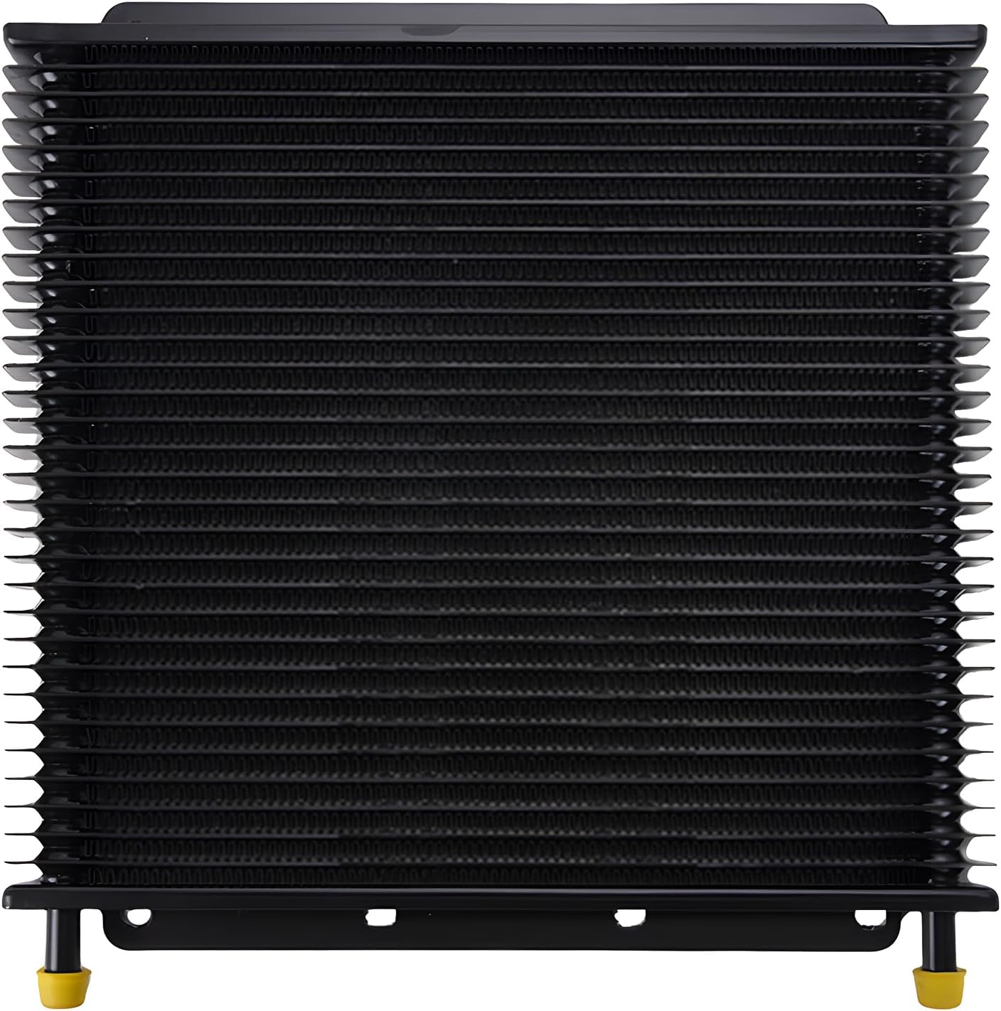 BARTOO Universal Transmission Oil Cooler, Aluminum 32 Row Plate & Fin Transmission Cooler,Black