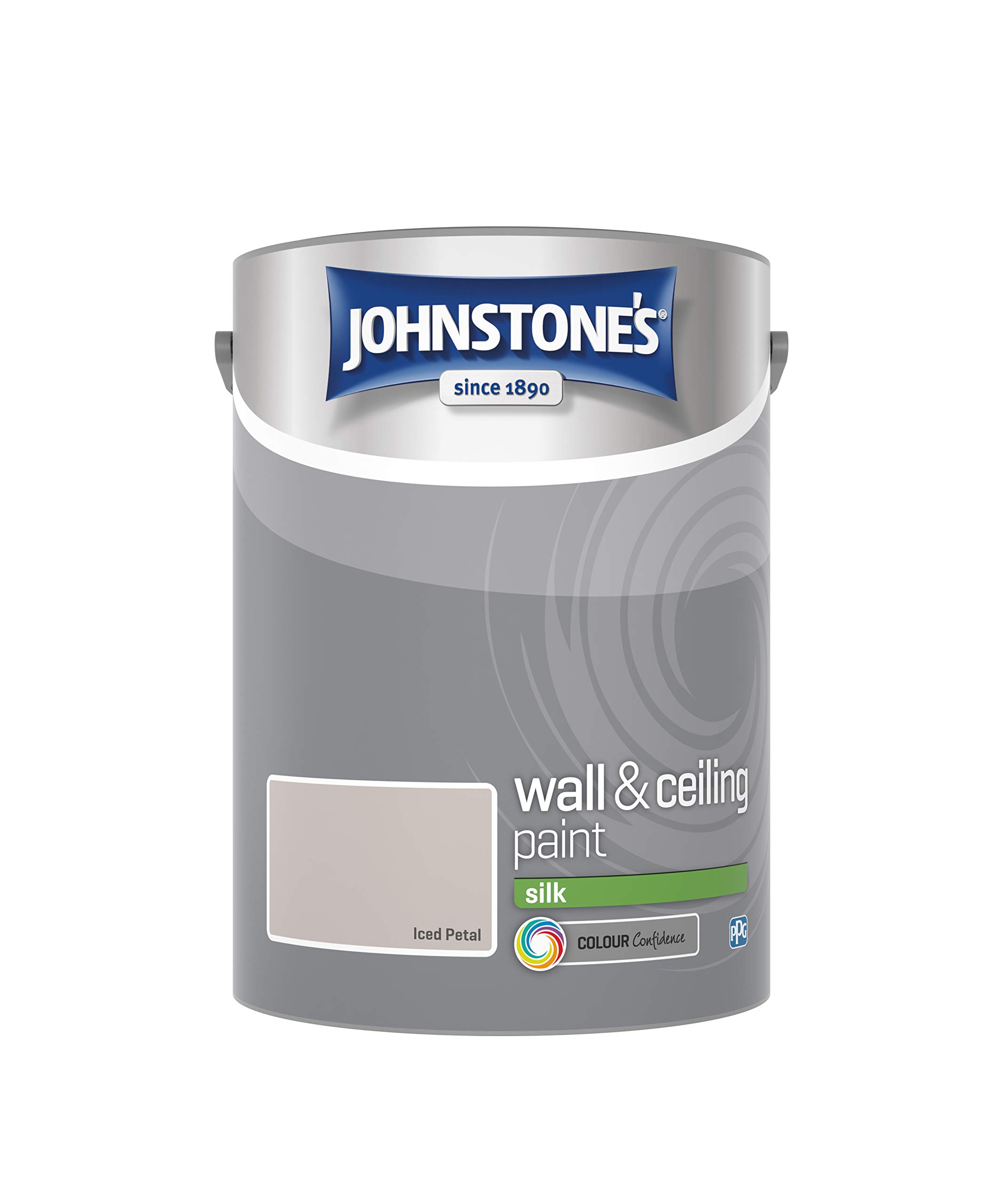 Johnstone's - Wall & Ceiling Paint - Iced Petal - Silk Finish - Emulsion Paint - Fantastic Coverage - Easy to Apply - Dry in 1-2 Hours - 12m2 Coverage per Litre - 5L